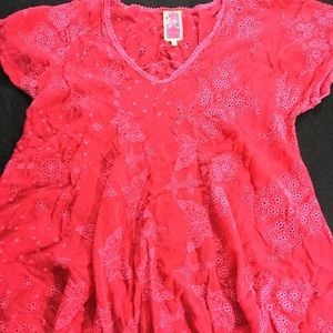 Jonny Was eyelet embroidered tunic